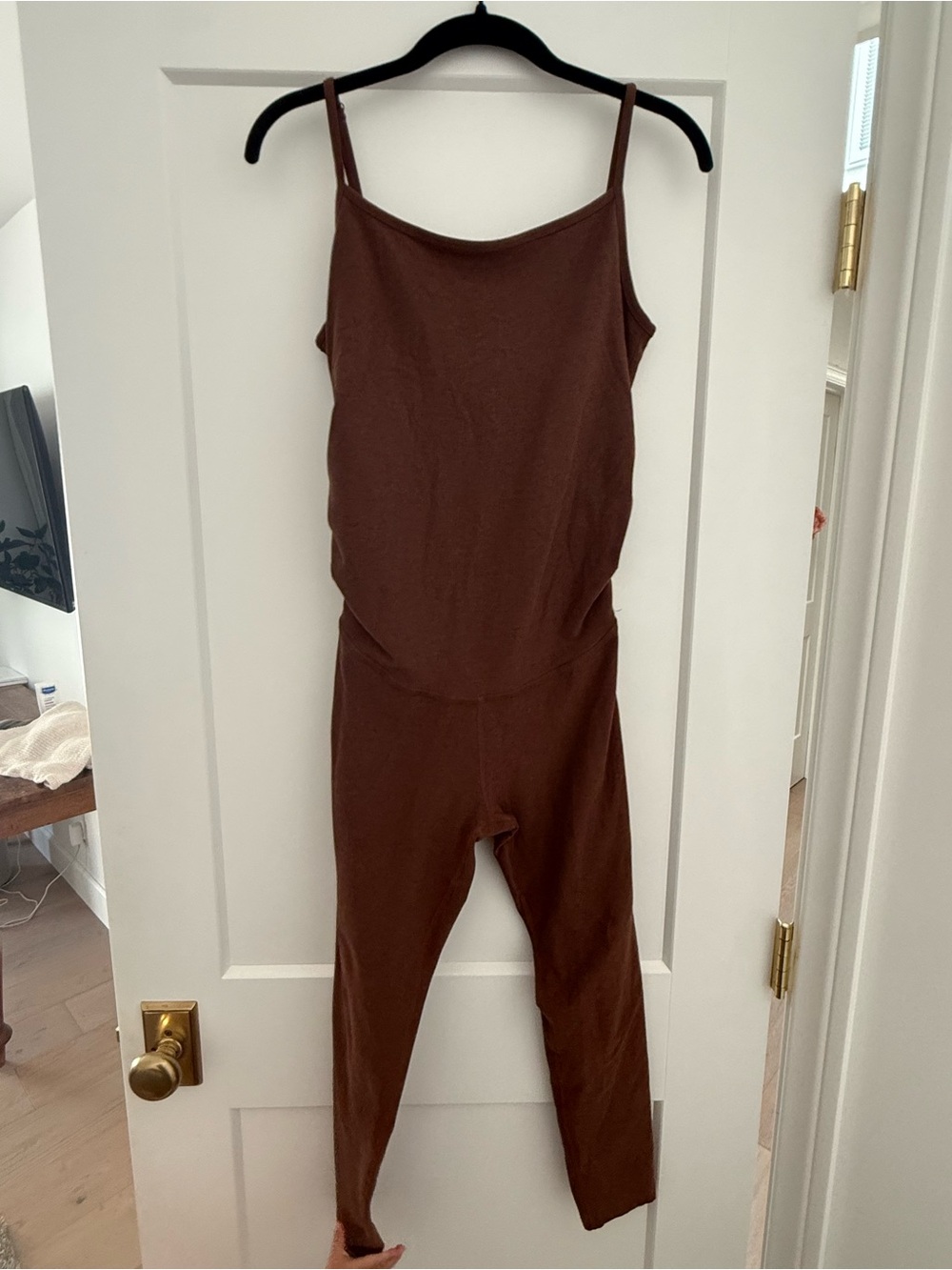 Beyond Yoga Spacedye Uplevel Maternity Jumpsuit - Brown